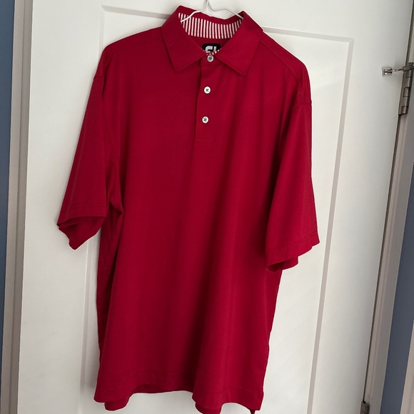 3 for $27! | FJ | Deluxe Crimson colored Polo | Men’s Size Large - Picture 3 of 9